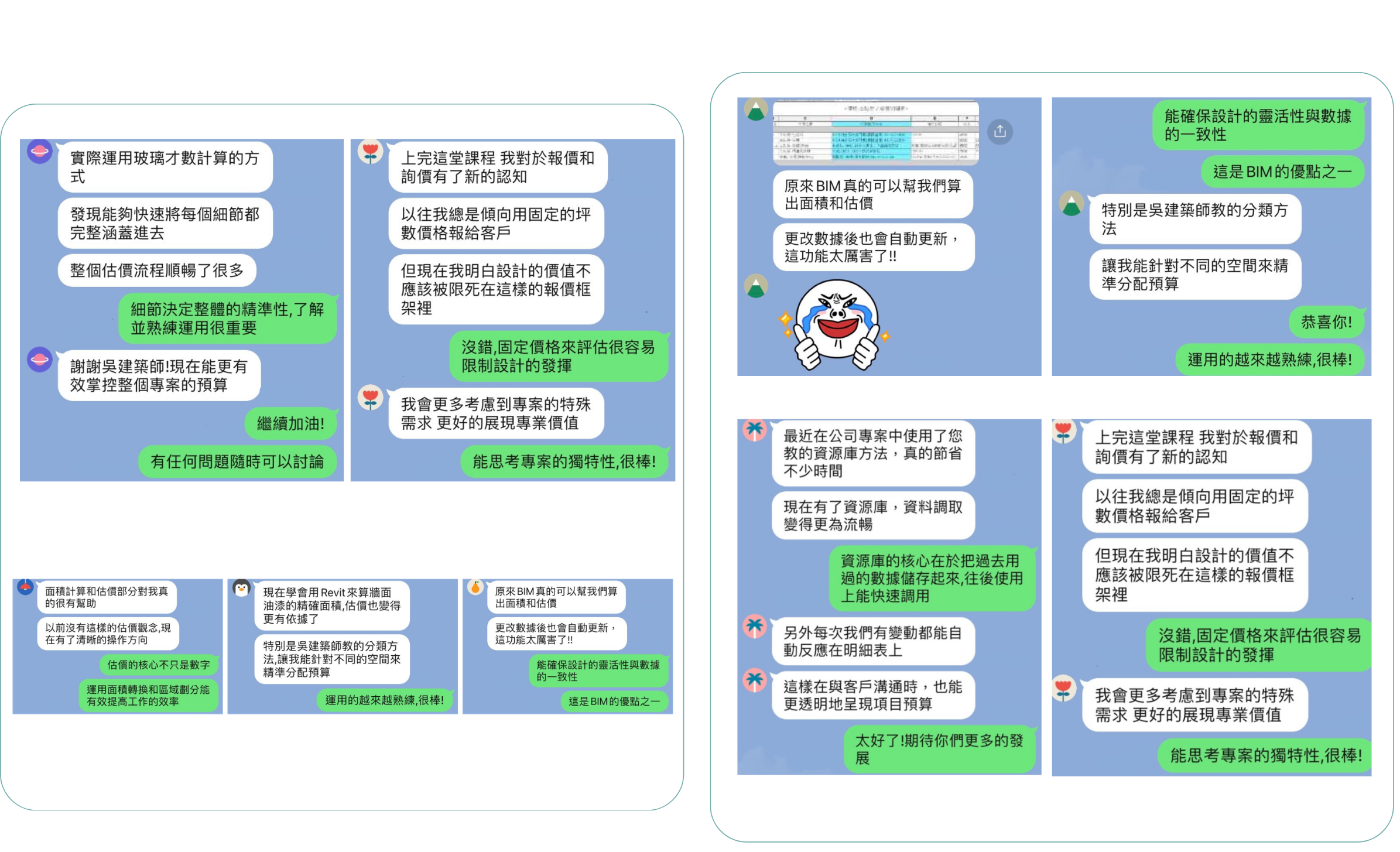 學員 LINE 對話完整截圖